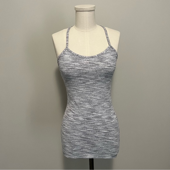 Lululemon Power Y Tank Top Wee Are From Space Gray White - Picture 6 of 14